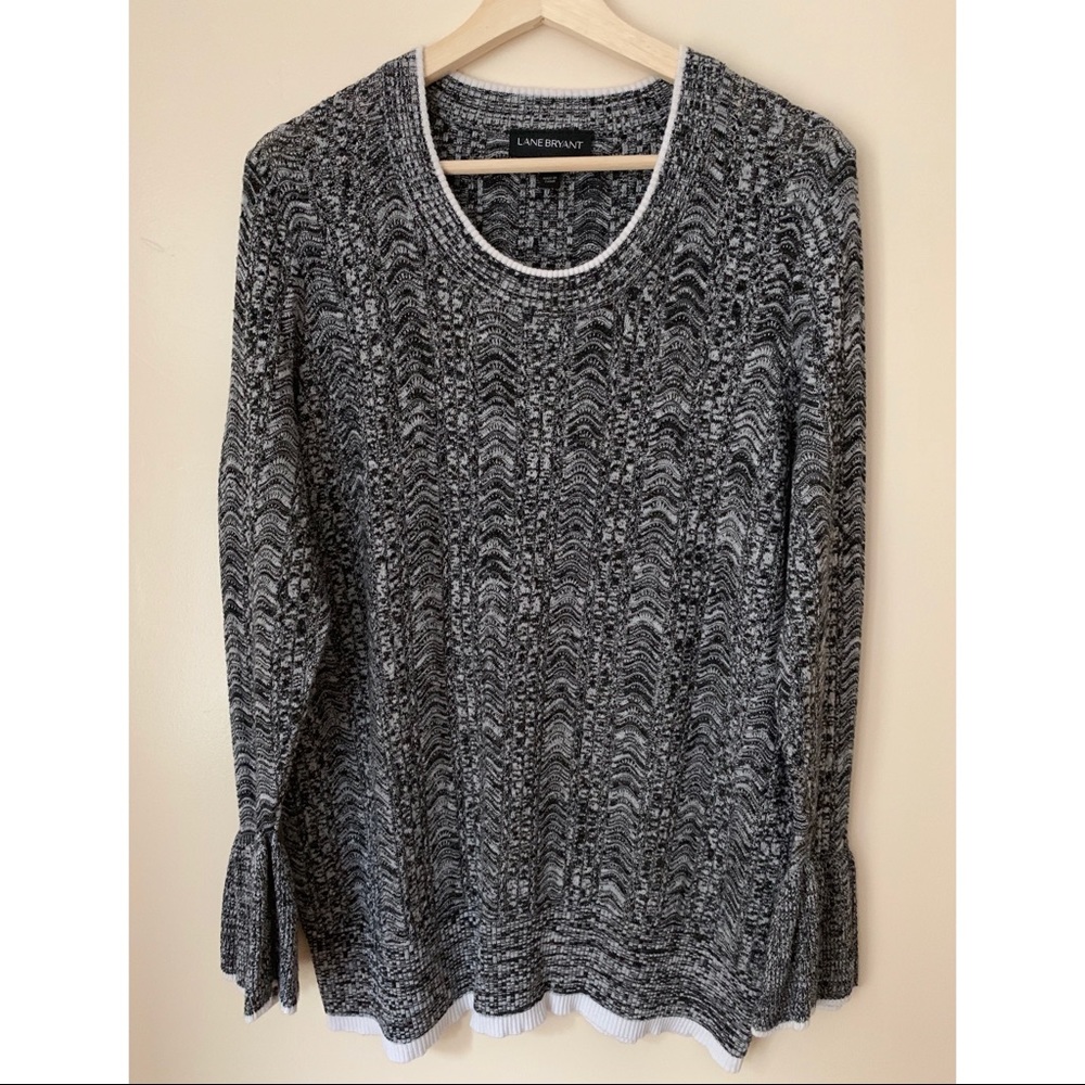 Lane Bryant • 22/24 • Bell Long Sleeve Knit Scoop Neck Sweater